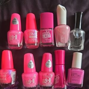 L.A. Colors Vibrant Pink Nail Polish Collection